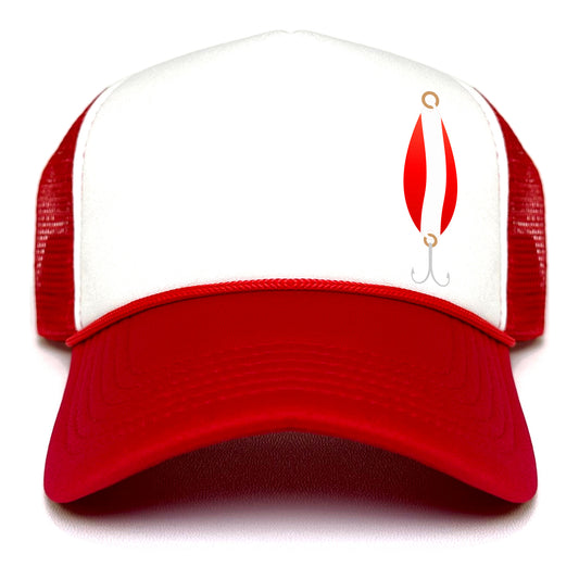 Red Devil Hat White
